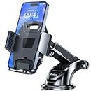 Beikell Car Phone Holder, Adjustable Car Phone Mount Cradle 360 degree Rotation - Cell Phone Holder for Car with One Button Release and Strong Sticky Gel Pad for Mobile Phones from 4.7 to 6.7 inches