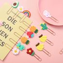 Mini Fruit Cute Paper Clips Stationery School Office Supplies Bookmark