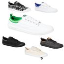 Dunlop Volleys International Volley Low Canvas Casual Mens Shoes Black  White