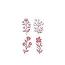 Craftelier - Set de 4 Troqueles Bouquet para Creaciones de Scrapbooking, Manualidades y Tarjetería | Diseños de Elementos Florales - Tamaño Aproximado de Troqueles entre 3,65 x 5,24 cm y 2,51 x 6 cm