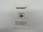 Nintendo 64 N64 Verbraucherinformationen Consumer Information NUS-EUR-3