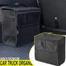Bolsa de almacenamiento de coche bota maletero trasero organizador caja de fieltro plegable con bolsillos de red