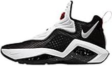 Nike Mens Lebron Soldier XIV 14 Basketball Shoes, Black/White/University Red, 10