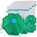 PandaBaw® 4x Öko Waschball [NOTE: SEHR GUT] mit 4x gratis Wäschenetz - Waschen ohne Waschmittel - Waschkugel für Waschmaschine - Bio Waschmittel Allergiker - 4er Wäscheball Set - Nachhaltige Produkte
