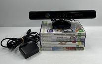 Genuine Xbox 360 Kinect Sensor Camera Bar & 6x Games! Works on ANY 360 Console