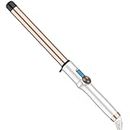 1 Inch Extra Long Barrel Curling Wand, Ceramic Tourmaline Curling Wand Professional Dual Voltage with Adjustable Temperature
