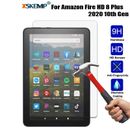 For Amazon Fire HD 8 10th HD8 Plus 2020 9H Clear Tempered Glass Screen Protector