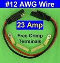 12V SAE #12 AWG Quick Connect Disconnect Electrical Cable Harness Battery Wire