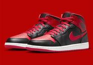 Nike Air Jordan 1 Mid Alternate Bred Red Mens Size US 7-15 Shoes Sneakers NEW ✅