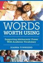 Dianna Townsend Words Worth Using (Relié) Language and Literacy Series