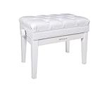 Roland Rpb-500Pw Piano Bench with Storage Compartment, Vynil Seat, Colour: Polished White