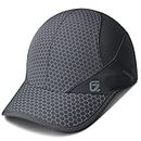 Sport Cap,Soft Brim Lightweight Waterproof Running Hat Breathable Baseball Cap Quick Dry Sport Caps Cooling Portable Sun Hats for Men and Woman Performance Workouts and Outdoor Activities Dark Grey