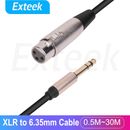 XLR Female To 6.35mm 1/4 '' Male Microphone Stereo Audio Cable TRS Jack Lead/Mic