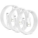 [Apple MFi Certified] iPhone Charger USB to Lightning Cable 3Pack 3ft Apple Cord for iPhone Compatible with iPhone 14 13 12 11 S Pro Max XR XS X 8 7 6 Plus SE iPad