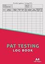 Pat Testing Log Book: Portable Appliance Testing Book | 120 Pages, A4 Size, Records 3000 Electrical Appliances Test for Small Business, Office, Workplace, Home,Schools, etc. - Pink