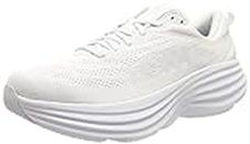 HOKA Women's Running Shoe, BONDI 8, Mesh, White/White, 7.5 US W