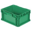 ORBIS NSO1215-7 GREEN Straight Wall Container, Green, Plastic, 12 in L, 15 in