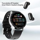 2 in 1 Smart Watch with NEW Bluetooth Earbuds Fitness Tracker For iPhone Andro