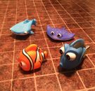 4 PIEZAS/Lote Niños Nemo Bath Toys Caucho Suave Flotante Agua Spray Muñecas de baño 