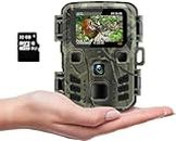 SUNTEKCAM 4K Wildlife Camera 24MP Trail Camera Infrared Night Vision 0.3S Motion Activated Waterproof Cam for Garden Camera Trap and Outdoor Nature Wildlife Scouting Include 32GB SD Card