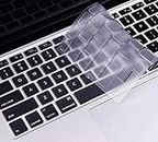 Midkart Silicone Keyboard Cover Compatible with MacBook Air 13 Inch (A1466 / A1369, Release 2010-2017), MacBook Pro 13/15 Inch (A1278 / A1502 / A1425 / A1398, Release 2015 or Older), Semi Clear