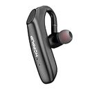 HOPPUP Rush Mono Bluetooth Earphone with 55 Hours handsfree Calling, 180° Left Right Rotation, Bluetooth 5.0 Technology, Built in mic (Black)