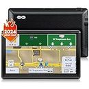 GPS Navigator for Car, Car GPS Navigation System, Car GPS System for Commercial Drivers 2023 North America Maps GPS Navigation for Car, Trucker Car GPS, 7 inch Vehicle GPS, Free Lifetime Map Update