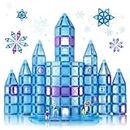 Paxilnie 356 PCS Magnetic Tiles - Ice Castle Magnetic Tiles Building Blocks - Paxilnie Educational Kids Toys for 3-8 Year Old Girls & Boys - Birthday Gifts