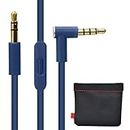 baolongking Cable de Repuesto para Auriculares Dr Dre Beats Monster con Mando a Distancia Pro Solo Studio … (azul)
