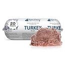 Raw Paws Signature Blend Pet Food for Dogs & Cats - Turkey Recipe, 1-lb Rolls (20 Pack) - Made in USA Frozen Turkey Roll Dog Food - Log Dog Food - Refrigerated Dog Food - Raw Frozen Food for Dogs