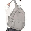 WEPLAN Laptop Backpack Women,Backpack for School Girls,Work bag with USB Charging Port Men,Rucksack Bag,Casual Daypacks for School Trip, College, Business Fits 15.6 Inch Laptop,Grey