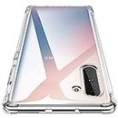 Helix Flexible TPU Case Drop Protection Transparent Back Cover for Samsung Galaxy Note 10+ / Note 10 Pro/Note 10 Plus / 5G - Transparent