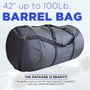 Travel Barrel Bag Maletin Gusano Tote Storage Gym 42" 100 Lb Capacity Black New