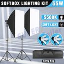 2750W Portable Photo 5 Head Bulbs Head Soft Box Video Softbox Lighting Stand Kit