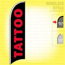 TATTOO - Windless Swooper Flag 2.5x11.5 ft Feather Banner Sign kb