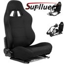 Supllueer Racing Black Bucket Seat Fits Most Racing Wheel Stands Racing Chair