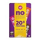 Yogabar No Added Sugar 20g Protein Bars | High Protein & Energy Bars | Added Probiotics & Whey | 20g Protein & 10g Fibre Nutrition Bars| Pack of 18 x 70g Each | No Preservatives | Pack of 3