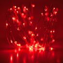 New 20/30/50 Battery LED Red Fairy String Lights Micro Rice Wire Copper Party