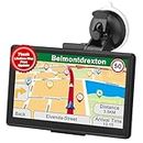 Lehwey Sat Nav 7 inch with UK Europe Maps 2024 free Lifetime updates, GPS Navigation for Car Truck Lorry HGV LGV Motorhome, Navigator with Postcode, POI, Speed Cam Alerts, Lane Guidance Assist