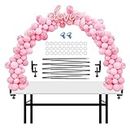 IDAODAN 13Ft Adjustable Table Balloon Arch Kit with Glass Fiber Pole for Baby Shower, Wedding Birthday Xmas Festival Decorations and DIY Event Party Supplies