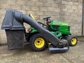John Deere X758 collector with a power flow fan and 3 bags
