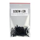 TecNec 4-40 x 1/2" Pan Head Screws for Chassis Mount Connectors (Pack of 100, Blac SCREW-12B