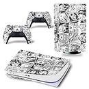 Anime Girls Ps5 Disk Version Vinyl Stickers Ps5 Console Skin and Controller Skin Beautiful Scratch-Resistant No Bubbles-ps-10