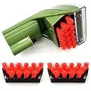 1400B Little Green 3" Tough Stain Brush Tool Replacement for Bissell Little-Green Upright & Portable Carpet Cleaners for 1400B 1425 1400W 1400 1844 2290A Series, Green,1 Brush,2 Replacement Brushes