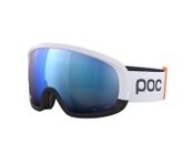 POC Fovea Mid Clarity Comp Ski- und Snowboardbrille - weiß/schwarz/blaues Objektiv