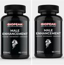 Biopeak Male Enhancement bio peak male supplement 180 Caps 2 Bottles BiggerD New