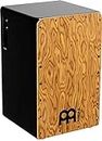 Meinl Percussion Pickup Woodcraft Cajon - Big Drum Box with Pickup, Snare, and Bass Sound - Playing Surface Makah-Burl (PWC100MB)