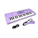Vikrida Kids Keyboard Piano, 37 Keys Piano Keyboard DC Power Option for Kids Musical Instrument Gift Toys for Over 3 Year Old Children (Purple)