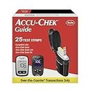 Accu-Chek Guide Glucose Test Strips for Diabetic Blood Sugar Testing (Pack of 25)