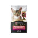 Purina Pro Plan Adult Sensitive Skin & Stomach Lamb & Rice Formula Dry Cat Food, 3.5-lb bag